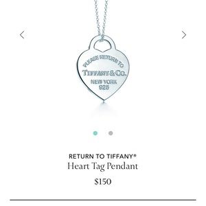 Tiffany & Co heart tag pendant